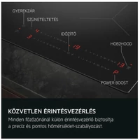 AEG TO64IA00IB Beépíthető indukciós főzőlap, SlimFit, Hob2Hood®, 60 cm