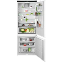 AEG NSC7P751ES Beépíthető kombinált hűtőszekrény, 10 év INVERTER MOTOR GANARCIA, WiFi, NoFrost, 70 cm széles, 188 cm
