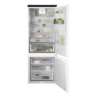 AEG NSC8T751DS Beépíthető kombinált hűtőszekrény, 10 év INVERTER MOTOR GARANCIA, NoFrost, AI CoolAssist funkció, 70 cm széles, 188 cm 