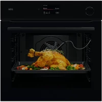 AEG NBR7P731SB SteamCrisp/MealAssist beépíthető gőzsütő, maghőmérő, Wifi, pirolitikus tisztítás