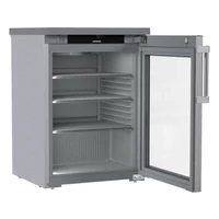 Liebherr FRTCvg 1511 5 Év teljes körű GARANCIA!!! Pult alá helyezhető hűtőszekrény ventilációs hűtéssel, üveg ajtó, rozsdamentes acél
