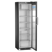 Liebherr FKDv 4523 5 Év teljes körű GARANCIA!!! Hűtőkészülék az árusítási bemutatóhoz, keringőlevegő hűtéssel, szigetelt üvegajtó alumínium kerettel, fekete