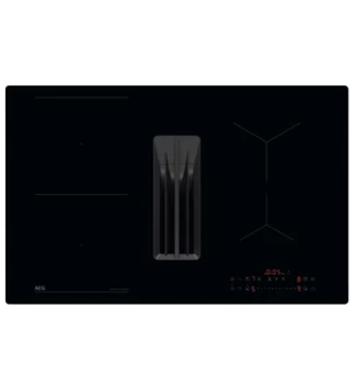 AEG TT84CB00CB Beépíthető indukciós főzőlap beépített páraelszívóval, Hob2Hood, Bridge funkció, 80 cm