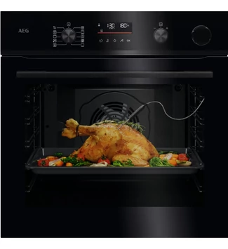AEG NBR6P531SB SteamCrisp/SenseCook beépíthető gőzsütő, maghőmérő, Wifi, pirolitikus tisztítás