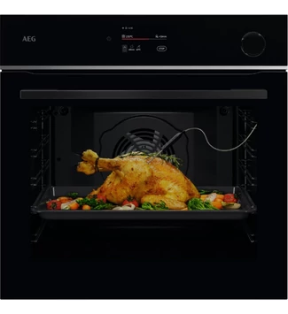 AEG TR7PB731SB  SteamCrisp/MealAssist beépíthető gőzsütő, maghőmérő, Wifi, pirolitikus tisztítás