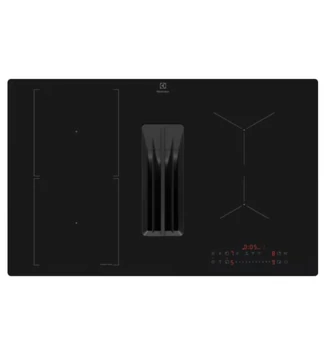 Electrolux ECC83410CT Beépíthető indukciós főzőlap beépített páraelszívóval, SaphirMatt® SE felület, Bridge funkció, Hob2Hood®, Brezze, 80 cm