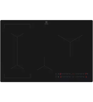 Electrolux EIV83443CT Beépíthető indukciós főzőlap, SaphirMatt® SE üvegfelület, Bridge, Hob2Hood®, 80 cm