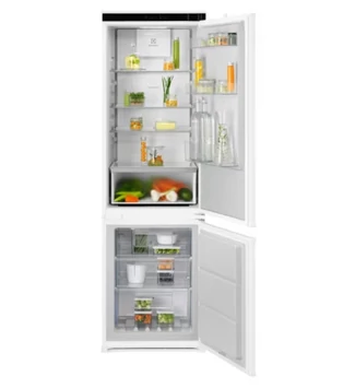 Electrolux ENA7CD18S Beépíthető kombinált hűtőszekrény, 10 év INVERTER MOTOR GARANCIA, NoFrost, AI CoolAssist funkció, 177 cm 