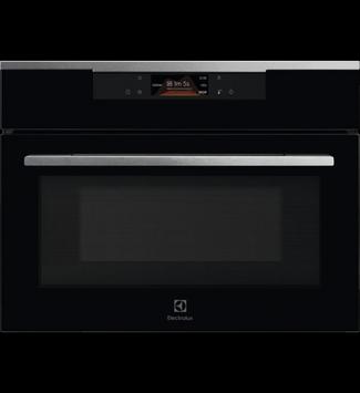 Electrolux KVLBE08X CombiQuick beépíthető kompakt sütő, beprogramozott receptek, LCD kijelző