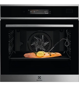 Electrolux EOC9P31WX SteamCrisp beépíthető gőzsütő, WIFI, maghőmérő, pirolitikus tisztítás, beprogramozott receptek, LCD kijelző