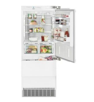 Liebherr ECBN 5066(001) Beépíthető  kombinált hűtő-fagyasztó, PremiumPlus BioFresh NoFrost, "F", 379 l, 203 cm, jobbos ajtónyitás