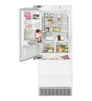 Liebherr ECBN 5066(617) Beépíthető  kombinált hűtő-fagyasztó, PremiumPlus BioFresh NoFrost, "F", 379 l, 203 cm, balos ajtónyitás