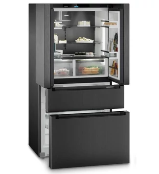 Liebherr MBbsdi 9556 10 Év teljeskörű GARANCIA!!, Francia ajtós hűtő-fagyasztó 2 fagyasztófiókkal, IceMakerrel és InfinitySpringgel