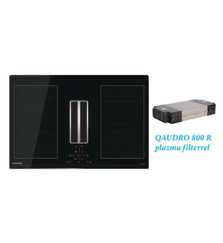 NODOR - NorCoock IS-N7220 BK indukciós főzőlap beépített elszívóval + plazma filter QUADRA 800 R