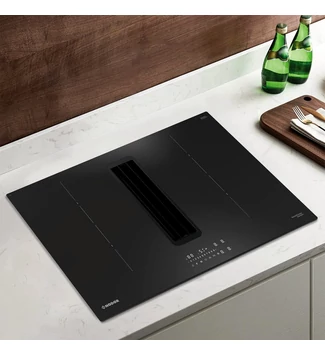 NODOR - NorCoock N7426 BK FLOW-IN indukciós főzőlap beépített elszívóval