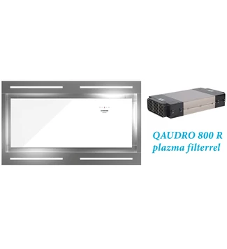 NODOR - Páraelszívó NorBreeze ISLA DEIMOS 1000 RF Inox/Fehér hob to hood + plazma filter QUADRO 800 R
