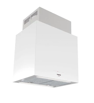 Nodor - Páraelszívó NorBreeze ISLA CUBE GLASS ECO 60 WH/A fehér Hob to Hood
