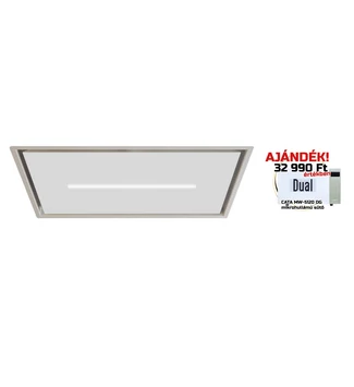 SIRIUS - Páraelszívó SLT-971 EM 90 cm H 160 TW Fehér üveg motor nélkül + AJÁNDÉK CATA mikro MW-5120 DG