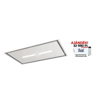 SIRIUS - Páraelszívó SLT-971 EM 120 cm H 160 TW Fehér üveg motor nélkül + AJÁNDÉK CATA mikro MW-5120 DG