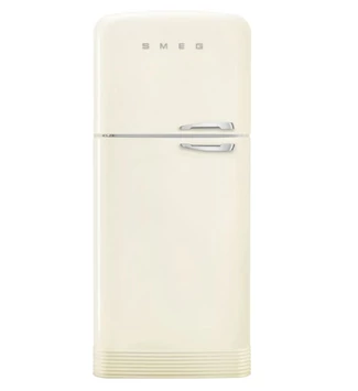 SMEG FAB50LCR5 KOMBINÁLT HŰTŐ ÉS FAGYASZTÓ, retro, 79,6x192,1 cm, bal oldali pántok, bézs 